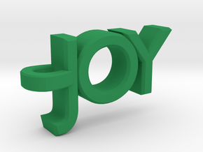 Joy Pendant in Green Processed Versatile Plastic