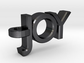 Joy Pendant in Polished and Bronzed Black Steel