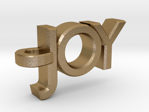 Joy Pendant in Polished Gold Steel