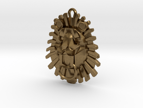 Lion Pendant in Natural Bronze