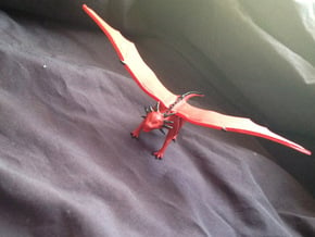 Red Dragon in White Natural Versatile Plastic