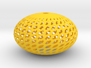 Solar lamp shade in Yellow Processed Versatile Plastic