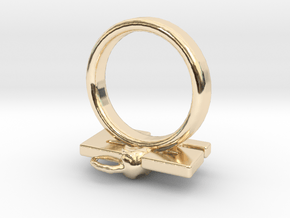 23 Rat ring die antwoord size 9.5 in 14K Yellow Gold