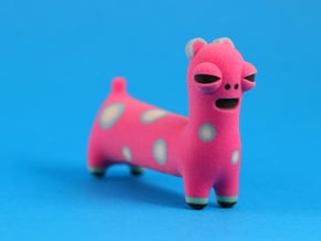 Spotted Pink Animal in Full Color Sandstone