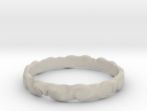 Cloud ring(size = USA 5.5)  in Natural Sandstone