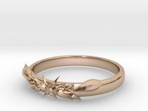 Ice ring(size = USA 5.5)  in 14k Rose Gold