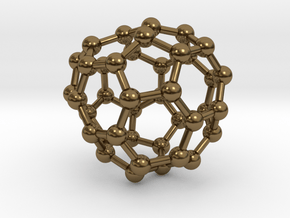0132 Fullerene C40-26 c1 in Polished Bronze