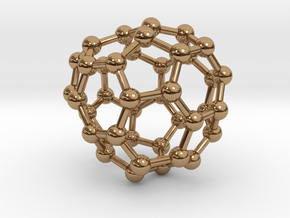 0132 Fullerene C40-26 c1 in Polished Brass
