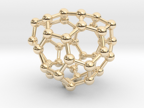 0133 Fullerene C40-27 c2 in 14K Yellow Gold