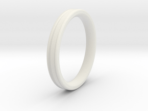Saurier Ring in White Natural Versatile Plastic