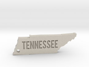 Tennessee Keychain in Natural Sandstone