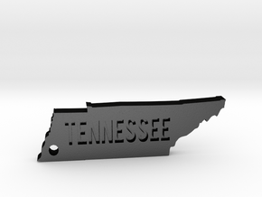 Tennessee Keychain in Matte Black Steel