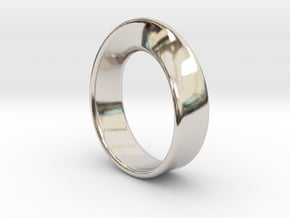 Moebius Ring 16.0 in Platinum