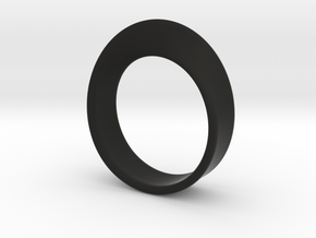 Moebius Ring 17.0 in Black Natural Versatile Plastic