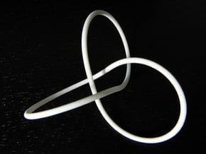 Trefoil knot in White Natural Versatile Plastic