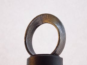 Moebius Ring 17.5 in Polished Nickel Steel