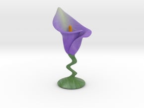 Calla Lily with Stem in Full Color Sandstone