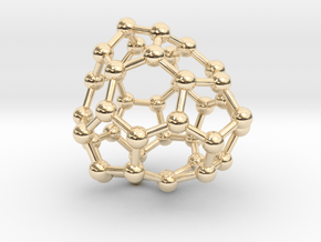 0143 Fullerene C40-31 cs in 14K Yellow Gold
