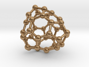 0143 Fullerene C40-31 cs in Polished Brass