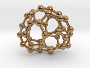 0144 Fullerene C40-32 d2 in Polished Brass
