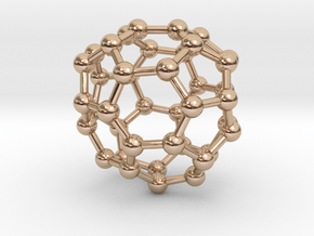 0147 Fullerene C40-35 c2 in 14k Rose Gold