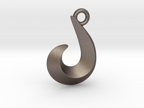 Curl in Polished Bronzed Silver Steel