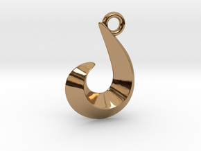 Curl in Polished Brass