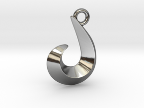 Curl in Fine Detail Polished Silver