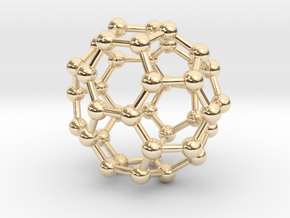 0149 Fullerene C40-37 c2v in 14K Yellow Gold