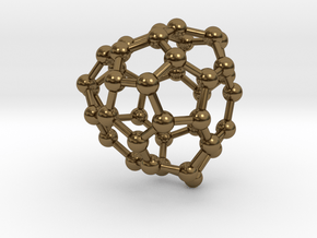 0152 Fullerene C40-40 td in Polished Bronze