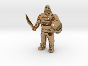 Ogre Warrior in Polished Brass