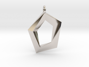 House of Love in Rhodium Plated Brass
