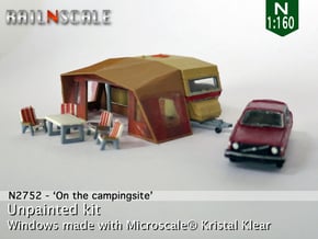 Camping Set (N 1:160) in Tan Fine Detail Plastic