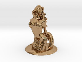 Mermaid  in Polished Brass