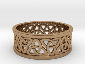 Celtic Ring in Polished Brass