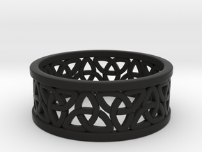 Celtic Ring in Black Natural Versatile Plastic