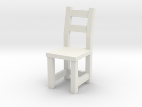 1:48 IVAR Chair (not full size) in White Natural Versatile Plastic