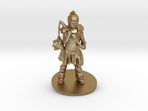 Chris M. As Warrior Girl in Polished Gold Steel