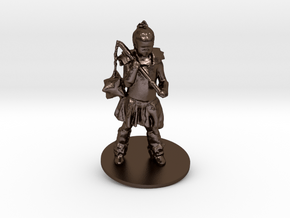 Chris M. As Warrior Girl in Polished Bronze Steel