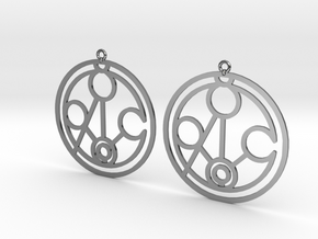 Meghan - Earrings - Series 1 in Fine Detail Polished Silver