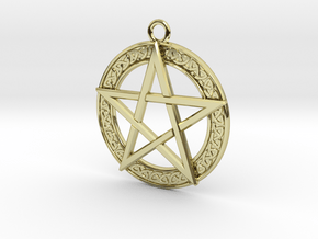Pentagram Pendant in 18k Gold