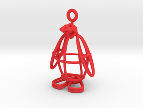  Penguin in Red Processed Versatile Plastic