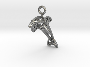 Dolphin in Natural Silver