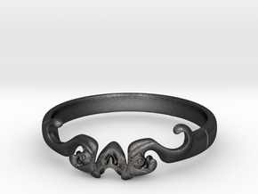 Skull of ring(reboot)(size = USA 5.5)  in Polished and Bronzed Black Steel