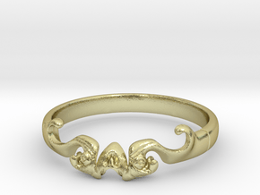 Skull of ring(reboot)(size = USA 5.5)  in 18k Gold Plated Brass