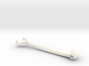 Femur Bone Pendant in White Processed Versatile Plastic