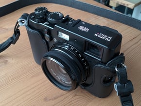 Lens Cap Adaptor for DIY Filter on Fujifilm X100 in Black Natural Versatile Plastic