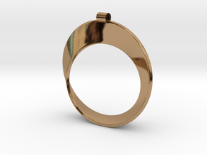Moebius Strip in Polished Brass