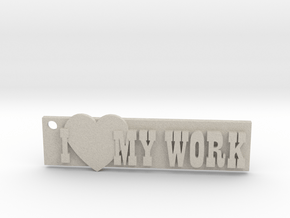 Love Work (Key chain) (Pendant) in Natural Sandstone