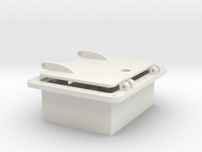 inset box with access hatch in White Natural Versatile Plastic